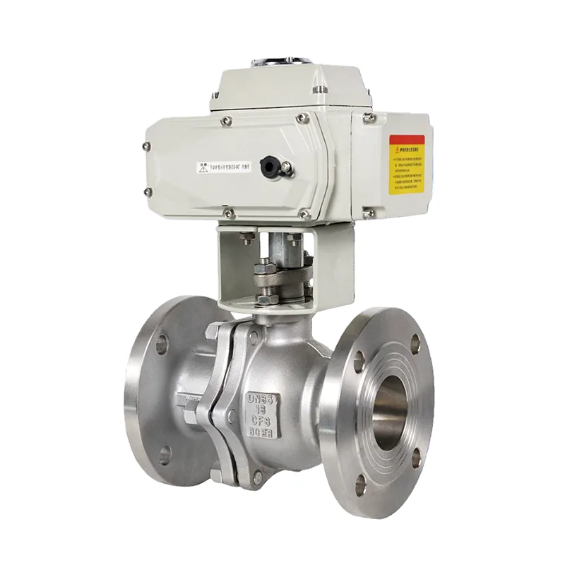 Listrik Stainless Steel Flange Ball Valve